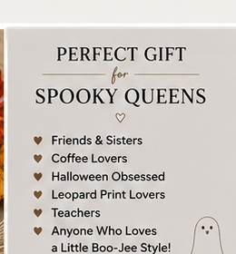 Boo-Jee Ghost Halloween Sweatshirt | Trendy Leopard Print Ghost Crewneck | Cute Fall Coffee Sweatshirt for Women