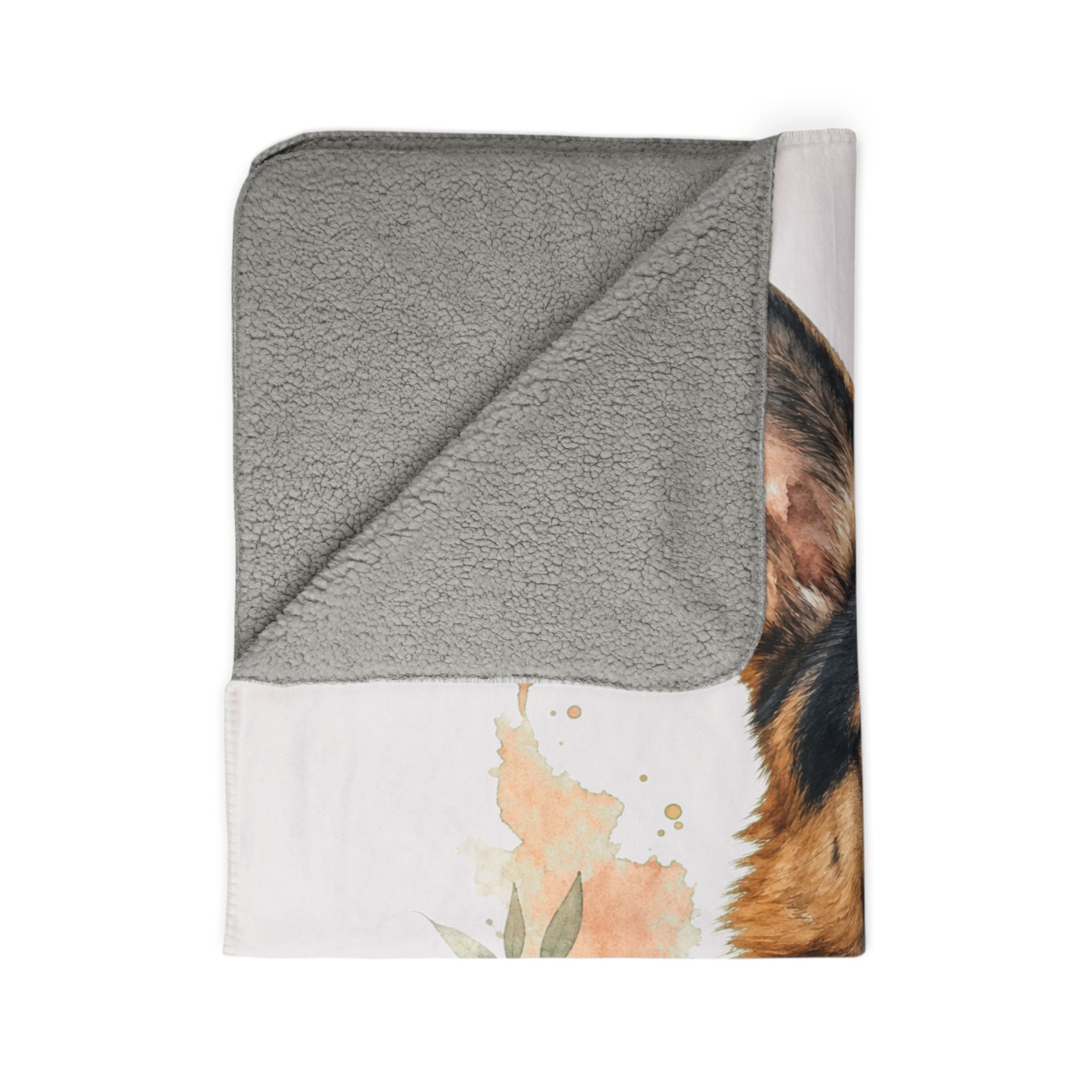 Personalized Sherpa Blanket | Ultra Soft Dog Lover Throw Blanket | Cozy German Shepherd Gift | Plush Fleece Blanket for Home
