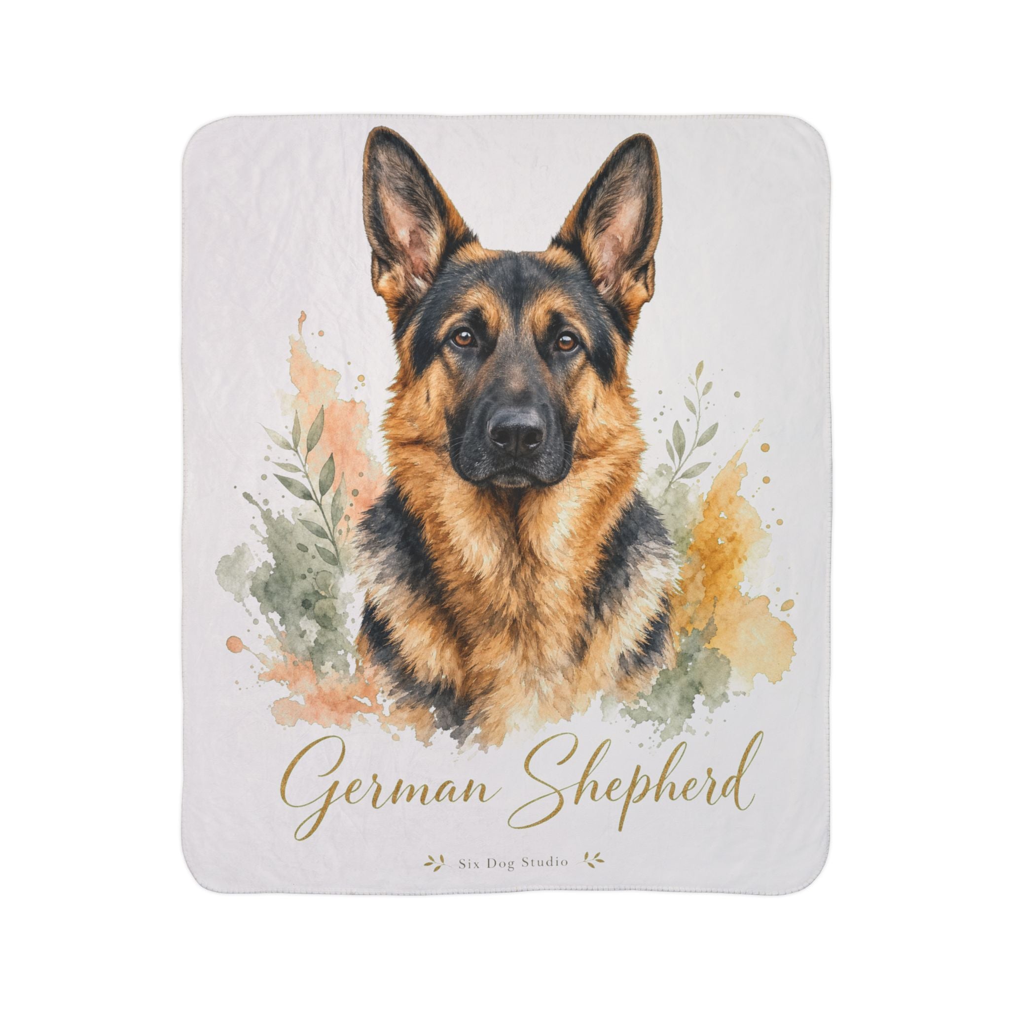 Personalized Sherpa Blanket | Ultra Soft Dog Lover Throw Blanket | Cozy German Shepherd Gift | Plush Fleece Blanket for Home