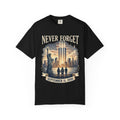 Never Forget 9/11 Memorial T-Shirt — September 11, 2001 Tribute Tee