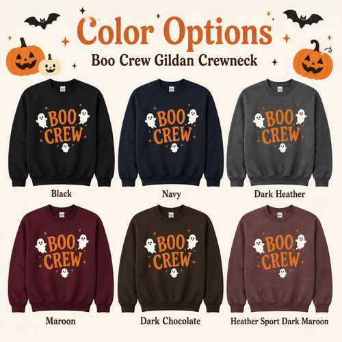 Boo Crew Ghost Halloween Sweatshirt | Matching Dog & Owner Crewneck