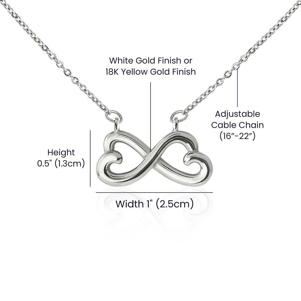 Middle Child™ Love Knot Necklace | Funny Gift for Mom from Middle Child | Birth Order Necklace | Humorous Message Card with ShineOn Necklace