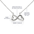 Middle Child™ Love Knot Necklace | Funny Gift for Mom from Middle Child | Birth Order Necklace | Humorous Message Card with ShineOn Necklace