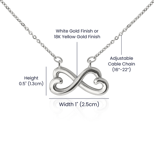 Middle Child™ Love Knot Necklace | Funny Gift for Mom from Middle Child | Birth Order Necklace | Humorous Message Card with ShineOn Necklace