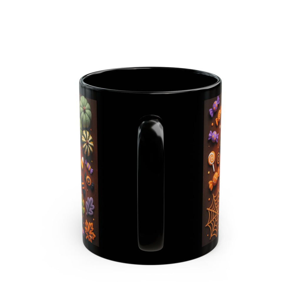Cute Halloween Mug – Ghost, Pumpkin & Black Cat Coffee Cup | 11 oz & 15 oz