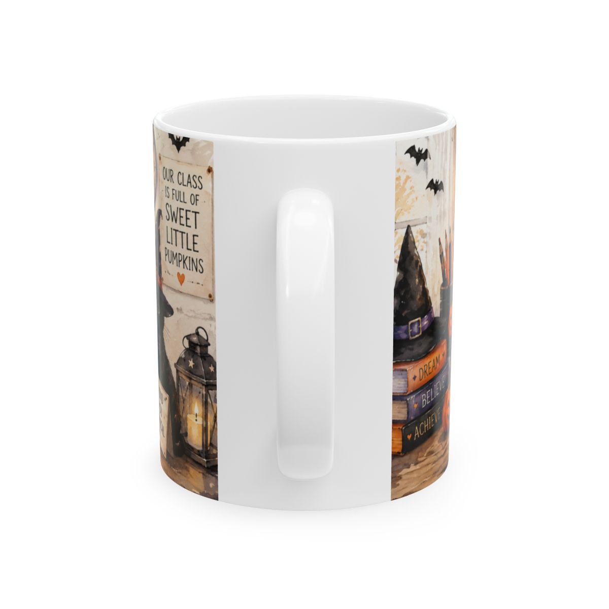 Teaching Little Minds Halloween Mug – Fall Teacher Coffee Cup | 11 oz & 15 oz
