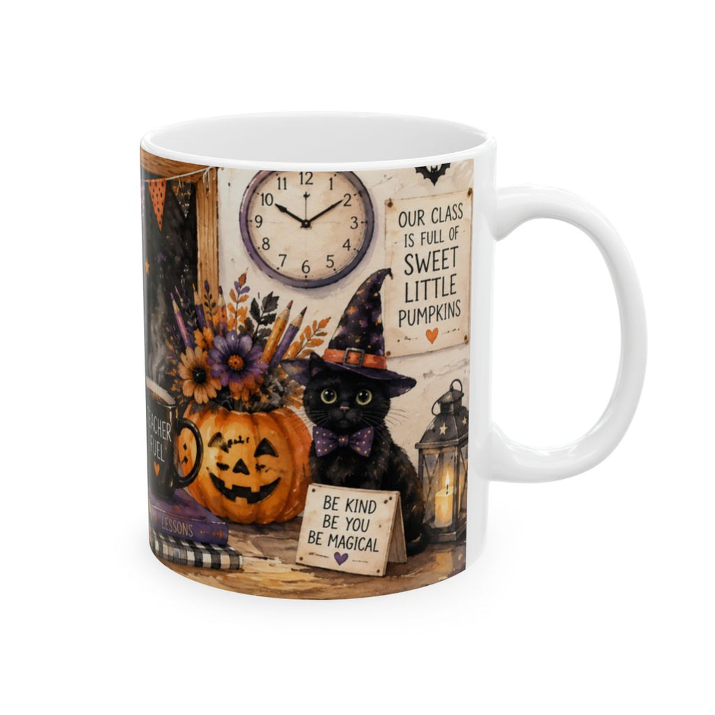 Teaching Little Minds Halloween Mug – Fall Teacher Coffee Cup | 11 oz & 15 oz